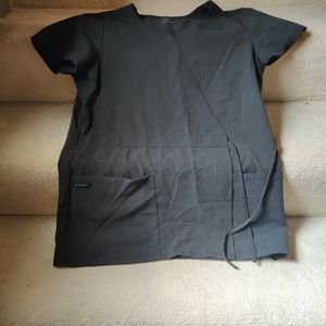 Jockey black scrub top